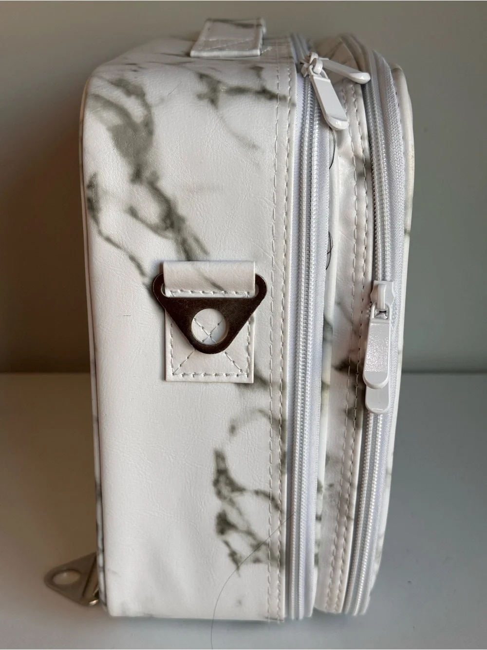 SISTACO Mineral Bond Marble Cosmetic Bag with Nail Kit